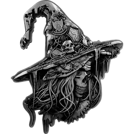 Монета «Магический амулет», 2025 г., Серебро, 62,2 гр., проба 999, КАМЕРУН