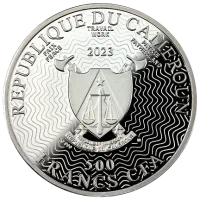 Монета «Дева»,  2023 г., Серебро, 17,5 гр., проба 999, КАМЕРУН