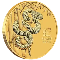 Монета «Лунный календарь Год Змеи», 2025 г., Золото, 15,55 гр., проба 9999, АВСТРАЛИЯ