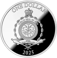 Монета «Год Змеи 7 Элементов», 2025 г., Серебро, 17,5 гр., проба 999, НИУЭ