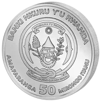 Монета «Руандийский Лунный год Змеи», 2025 г., Серебро, 31,1 гр., проба 999, РУАНДА