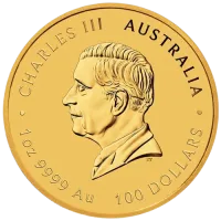 Монета «Лунный календарь Год Змеи», 2025 г., Золото, 31,1 гр., проба 9999, АВСТРАЛИЯ