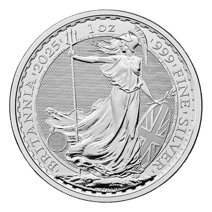 Монета "Британия (Чарльз III)", 2025 г., Серебро, 31,1 гр., проба 999, СОЕДИНЕННОЕ КОРОЛЕВСТВО