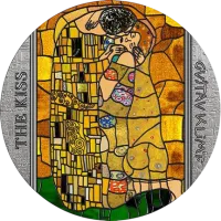 Монета «Поцелуй. Густав Климт», 2023 г., Серебро, 62,2 гр., проба 999, ГАНА