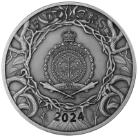 Монета «Таинственное дерево», 2024 г., Серебро, 62,2 гр., проба 999, НИУЭ