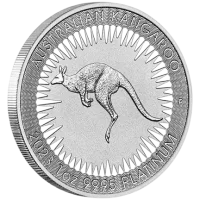 Монета "Кенгуру", 2025 г., Платина, 31,1 гр., проба 9995, АВСТРАЛИЯ
