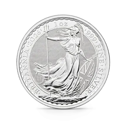 Монета "Британия", 2026 г., Серебро, 31,1 гр., проба 999, СОЕДИНЕННОЕ КОРОЛЕВСТВО