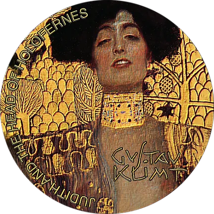 Монета «Юдифь и голова Олоферна», 2023 г., Серебро, 62,2 гр., проба 999, ГАНА