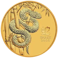 Монета «Лунный календарь Год Змеи», 2025 г., Золото, 3,11 гр., проба 9999, АВСТРАЛИЯ