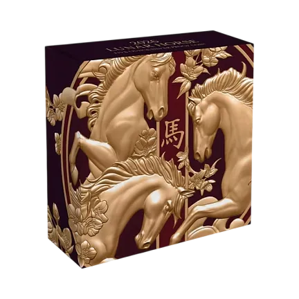 Монета «Год Лошади», 2026 г., Серебро, 155,5 гр., проба 999, НИУЭ