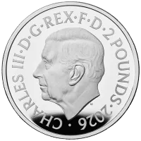 Монета «Год Лошади», 2026 г., Серебро, 31,1 гр., проба 999, СОЕДИНЕННОЕ КОРОЛЕВСТВО