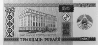 Монета "Белорусский рубль. 30 лет", 2024 г., Серебро, 5 гр., проба 999, БЕЛАРУСЬ