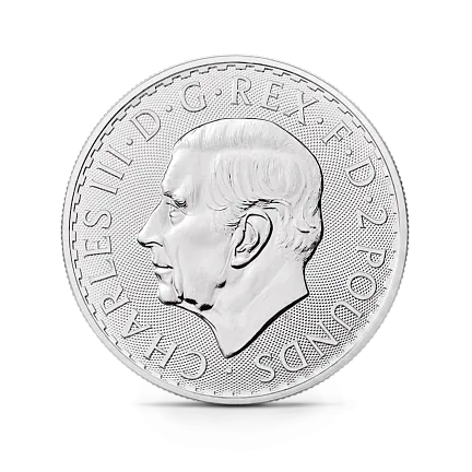 Монета "Британия (Чарльз III)", 2023 г., Серебро, 31,1 гр., проба 999, СОЕДИНЕННОЕ КОРОЛЕВСТВО