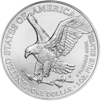 Монета «Американский орел», 2026 г., Серебро, 31,1 гр., проба 999, СОЕДИНЕННЫЕ ШТАТЫ