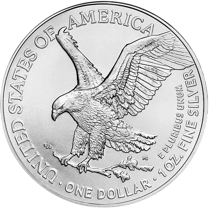Монета «Американский орел», 2026 г., Серебро, 31,1 гр., проба 999, СОЕДИНЕННЫЕ ШТАТЫ