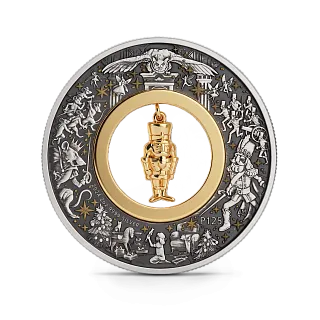 Монета "Рождественский щелкунчик", 2024 г., Серебро, 62,2 гр., проба 999, АВСТРАЛИЯ