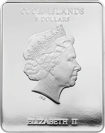 Монета "Святой Михаил",  2011 г., Серебро, 25 гр., проба 999, ОСТРОВА КУКА
