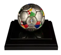 Монета «3D монета Чемпионата Европы по футболу», 2024 г., Серебро, 93,3 гр., проба 999, СОЛОМОНОВЫ ОСТРОВА