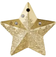 Монета «Зимний лес. Звезда », 2025 г., Серебро, 31,1 гр., проба 999.9, ОСТРОВА КУКА