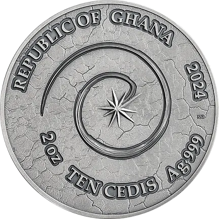 Монета «Саламандра», 2024 г., Серебро, 62,2 гр., проба 999, ГАНА