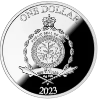 Монета "На удачу Lucky you",  2023 г., Серебро, 17,5 гр., проба 999, НИУЭ