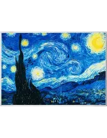 Монета "Звездная ночь. Ван Гог", 2026 г., Серебро, 17,5 гр., проба 999, КАМЕРУН