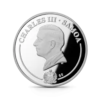 Монета "Георгин. Коллекция "Золотой цветок"",  2026 г., Серебро, 31,1 гр., проба 999, САМОА