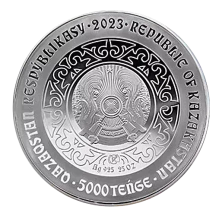 Монета «Верблюд», 2023 г., Серебро, 777,5 гр., проба 925, КАЗАХСТАН
